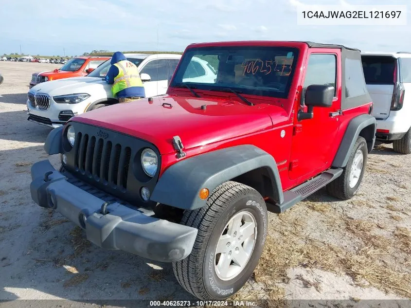 2014 Jeep Wrangler Sport VIN: 1C4AJWAG2EL121697 Lot: 40625273