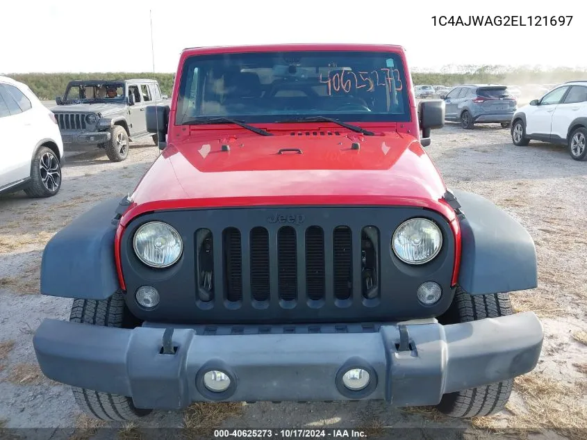 2014 Jeep Wrangler Sport VIN: 1C4AJWAG2EL121697 Lot: 40625273