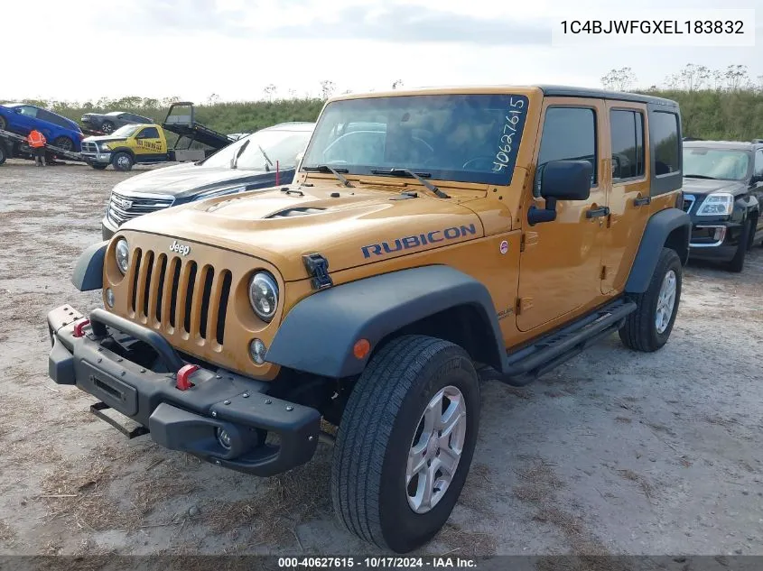 2014 Jeep Wrangler Unlimited Rubicon X VIN: 1C4BJWFGXEL183832 Lot: 40627615