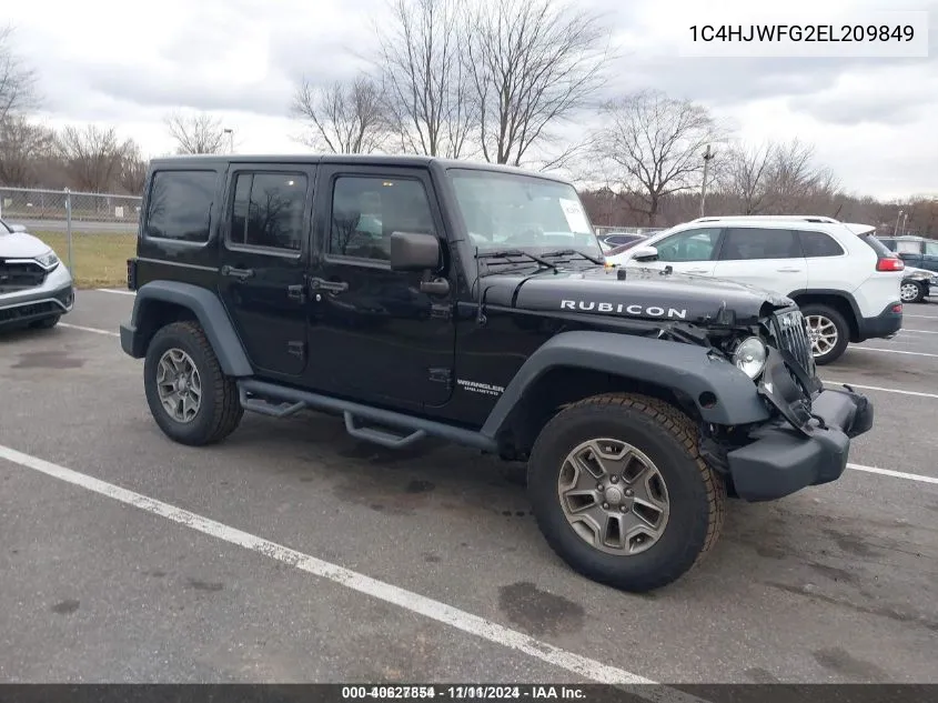 2014 Jeep Wrangler Unlimited Rubicon VIN: 1C4HJWFG2EL209849 Lot: 40627854