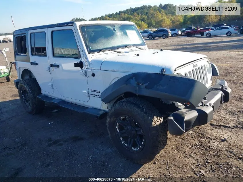 2014 Jeep Wrangler Unlimited Sport VIN: 1C4HJWDG8EL113209 Lot: 40628073