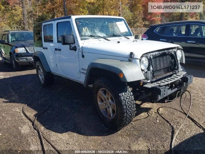 2014 Jeep Wrangler Unlimited Sport VIN: 1C4BJWDG9EL171237 Lot: 40628436