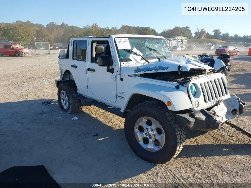 2014 Jeep Wrangler Unlimited Sahara VIN: 1C4HJWEG9EL224205 Lot: 40632619