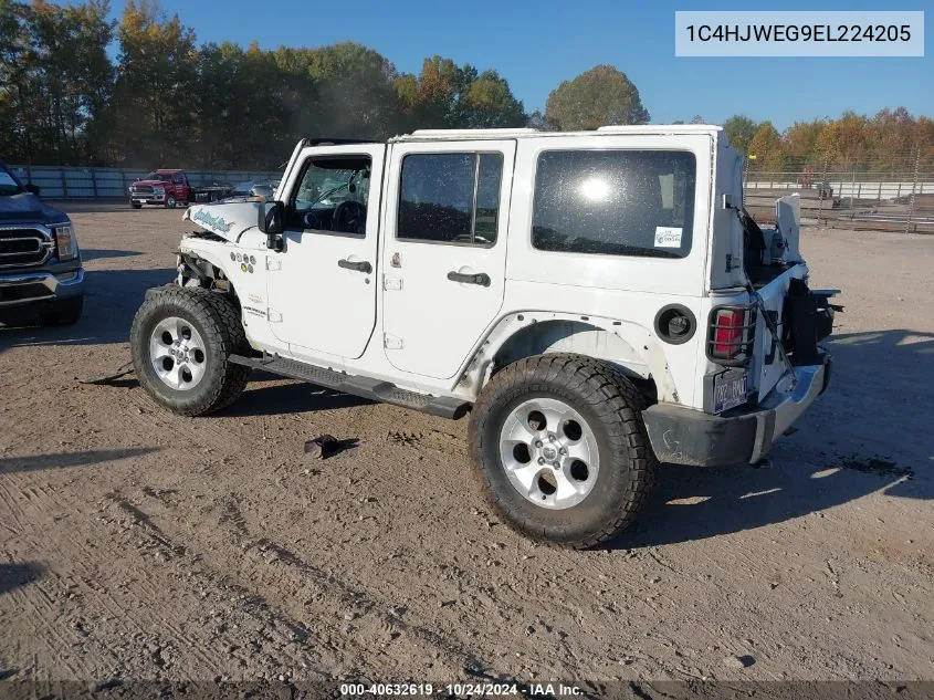 2014 Jeep Wrangler Unlimited Sahara VIN: 1C4HJWEG9EL224205 Lot: 40632619