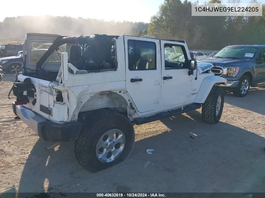 2014 Jeep Wrangler Unlimited Sahara VIN: 1C4HJWEG9EL224205 Lot: 40632619