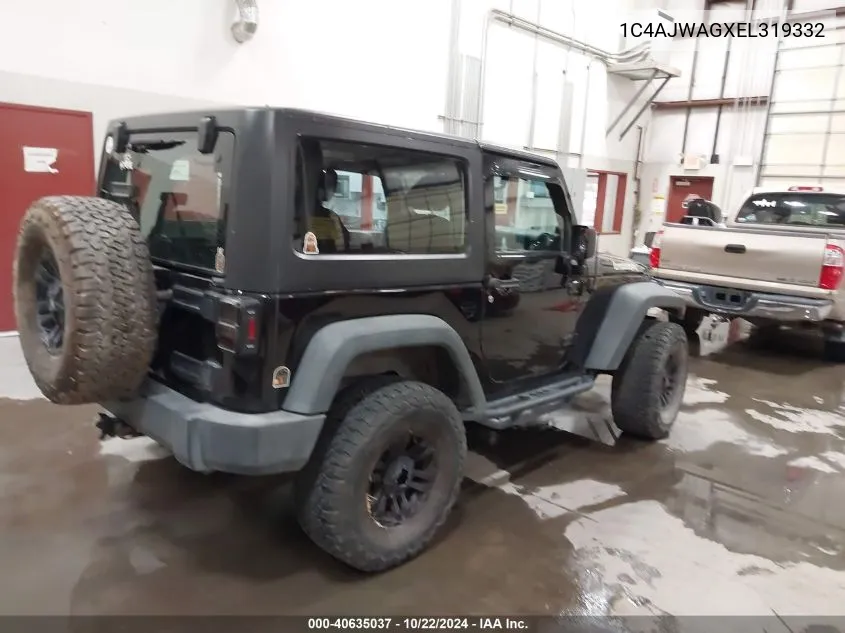 2014 Jeep Wrangler Sport VIN: 1C4AJWAGXEL319332 Lot: 40635037