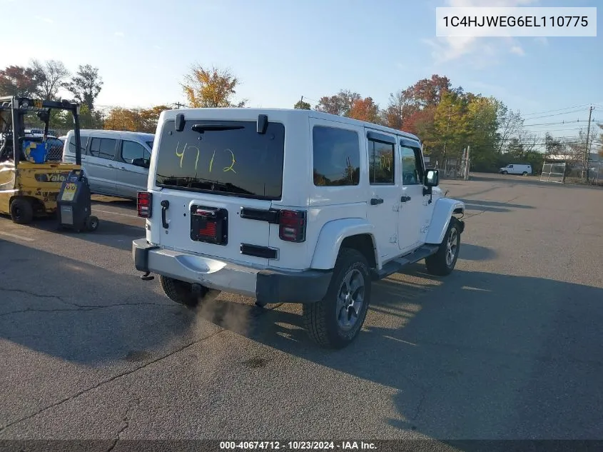 2014 Jeep Wrangler Unlimited Sahara VIN: 1C4HJWEG6EL110775 Lot: 40674712