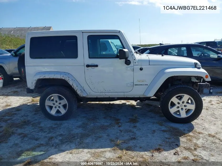 2014 Jeep Wrangler Sahara VIN: 1C4AJWBG7EL221468 Lot: 40675097