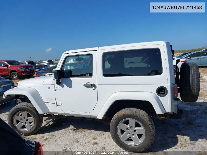 2014 Jeep Wrangler Sahara VIN: 1C4AJWBG7EL221468 Lot: 40675097