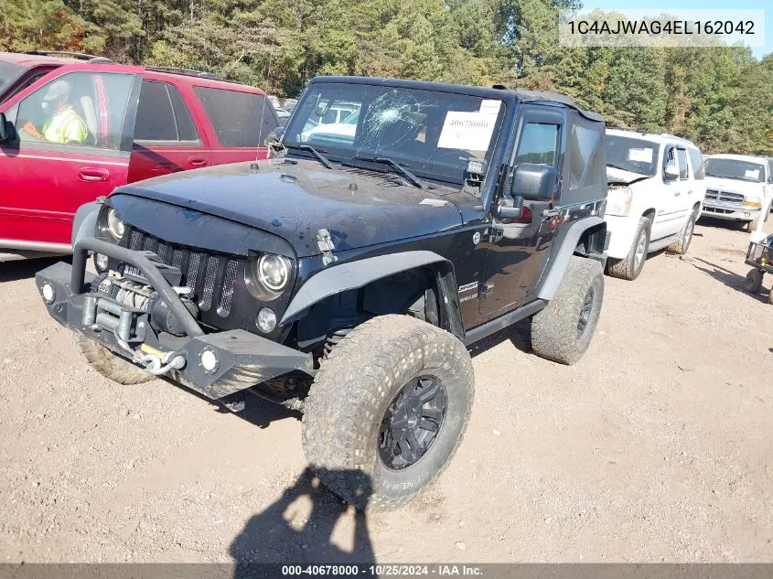 2014 Jeep Wrangler Sport VIN: 1C4AJWAG4EL162042 Lot: 40678000