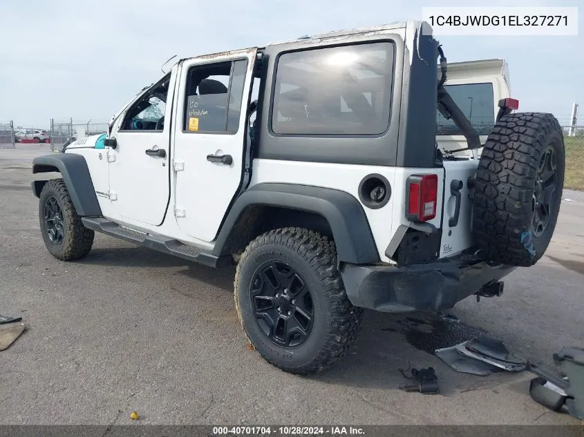 2014 Jeep Wrangler Unlimited Willys Wheeler VIN: 1C4BJWDG1EL327271 Lot: 40701704