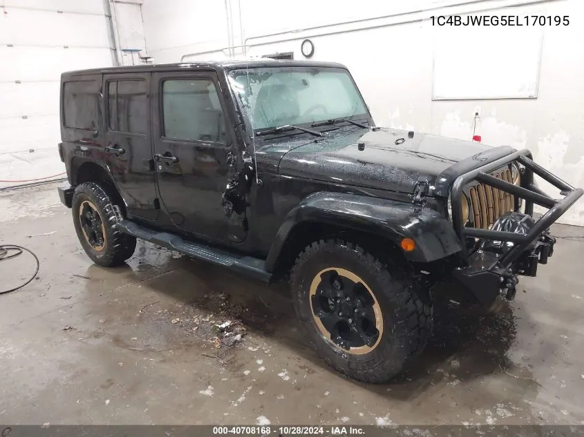 2014 Jeep Wrangler Unlimited Dragon Edition VIN: 1C4BJWEG5EL170195 Lot: 40708168