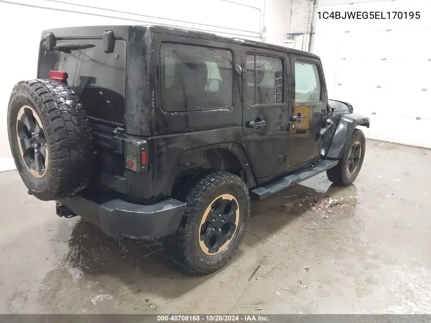 2014 Jeep Wrangler Unlimited Dragon Edition VIN: 1C4BJWEG5EL170195 Lot: 40708168