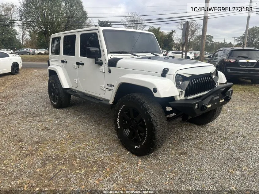 2014 Jeep Wrangler Unlimited VIN: 1C4BJWEG9EL273183 Lot: 40745676