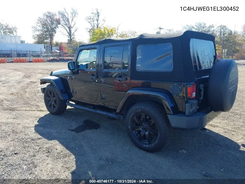 2014 Jeep Wrangler Unlimited Altitude VIN: 1C4HJWEG1EL300452 Lot: 40746177