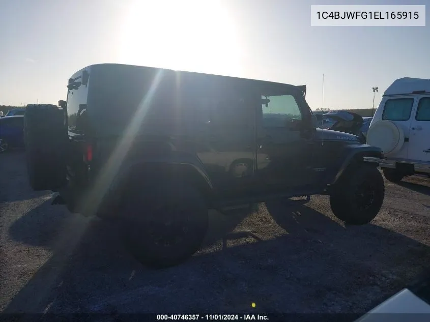 2014 Jeep Wrangler Unlimited Rubicon VIN: 1C4BJWFG1EL165915 Lot: 40746357