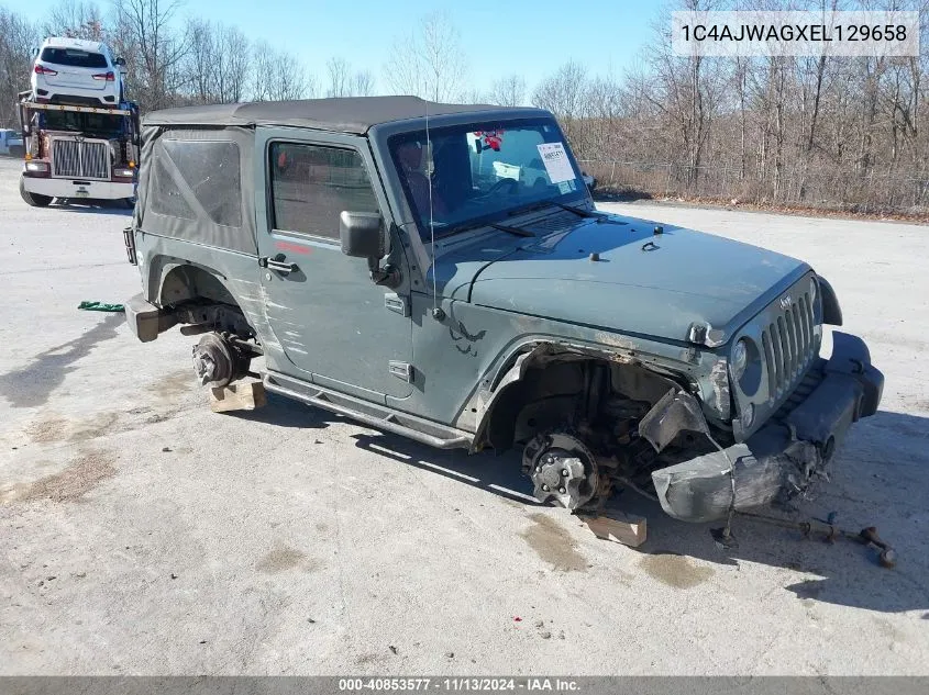 2014 Jeep Wrangler Sport VIN: 1C4AJWAGXEL129658 Lot: 40853577