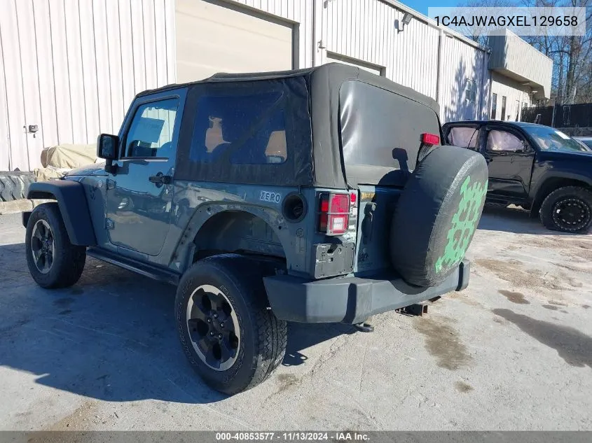 2014 Jeep Wrangler Sport VIN: 1C4AJWAGXEL129658 Lot: 40853577