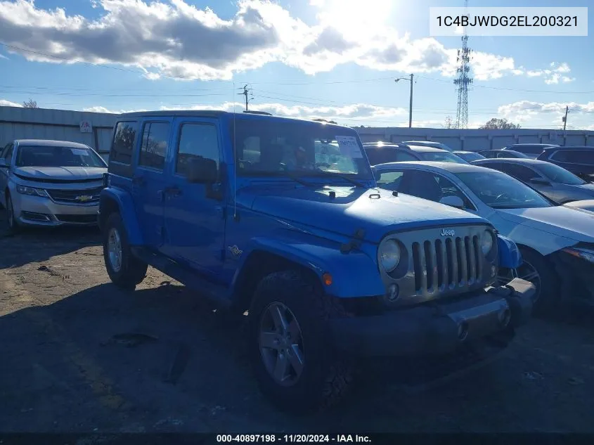 2014 Jeep Wrangler Unlimited Freedom Edition VIN: 1C4BJWDG2EL200321 Lot: 40897198