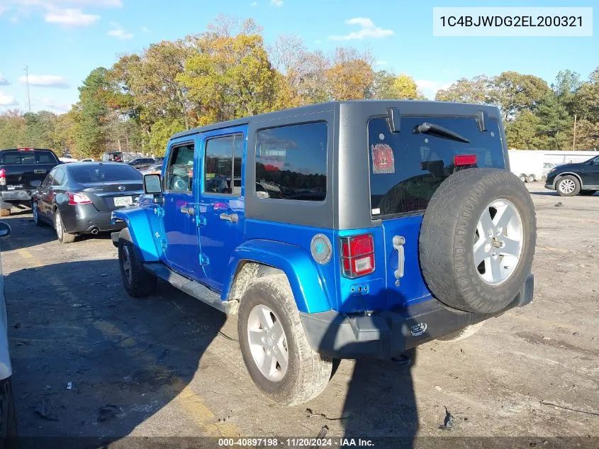 2014 Jeep Wrangler Unlimited Freedom Edition VIN: 1C4BJWDG2EL200321 Lot: 40897198