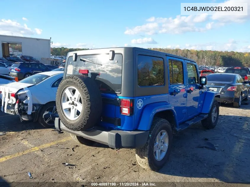 2014 Jeep Wrangler Unlimited Freedom Edition VIN: 1C4BJWDG2EL200321 Lot: 40897198