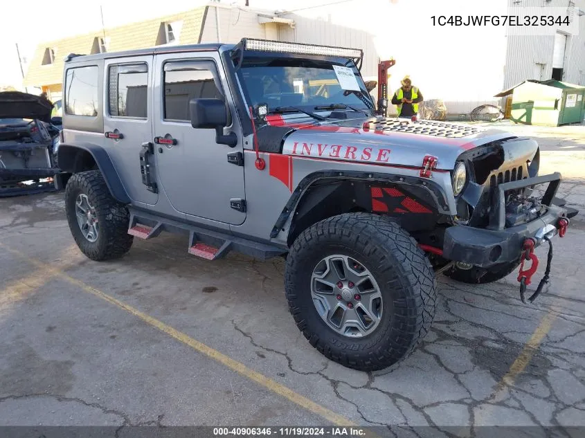 2014 Jeep Wrangler Unlimited Rubicon VIN: 1C4BJWFG7EL325344 Lot: 40906346