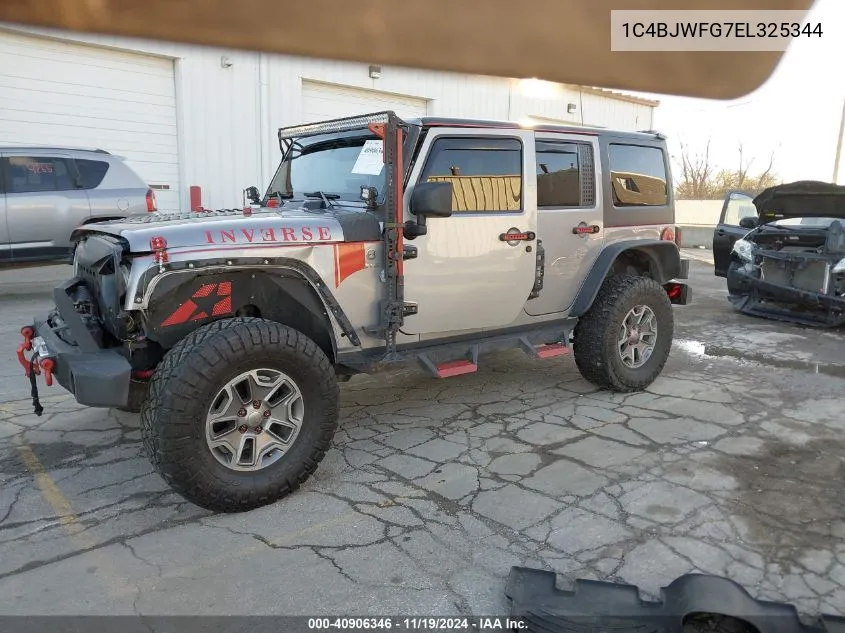 2014 Jeep Wrangler Unlimited Rubicon VIN: 1C4BJWFG7EL325344 Lot: 40906346