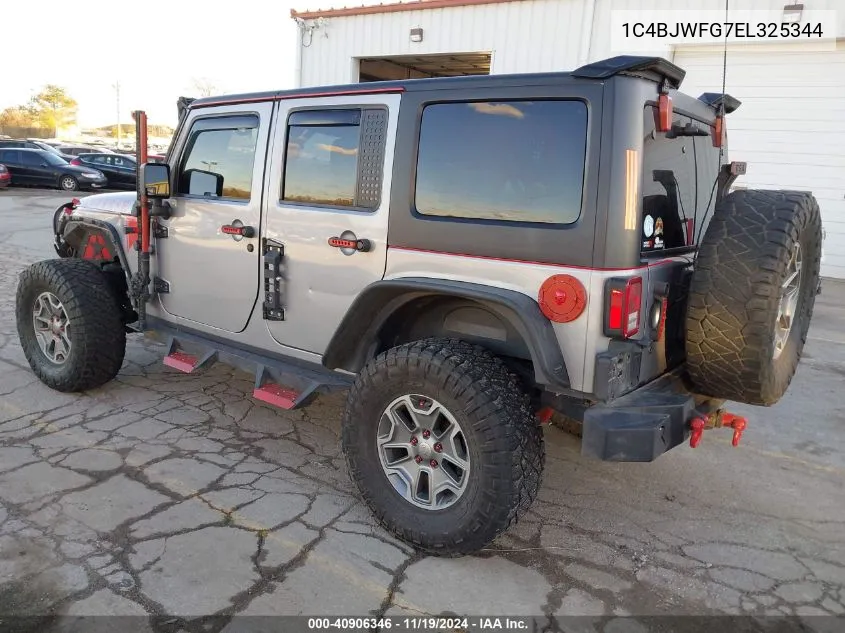 2014 Jeep Wrangler Unlimited Rubicon VIN: 1C4BJWFG7EL325344 Lot: 40906346