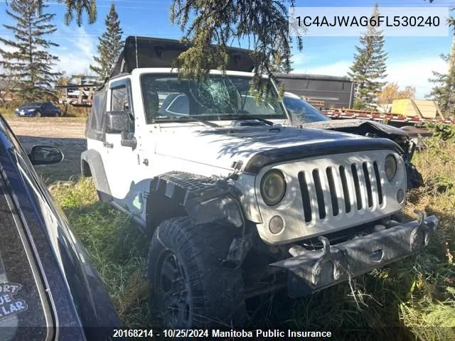 2015 Jeep Wrangler Sahara VIN: 1C4AJWAG6FL530240 Lot: 20168214