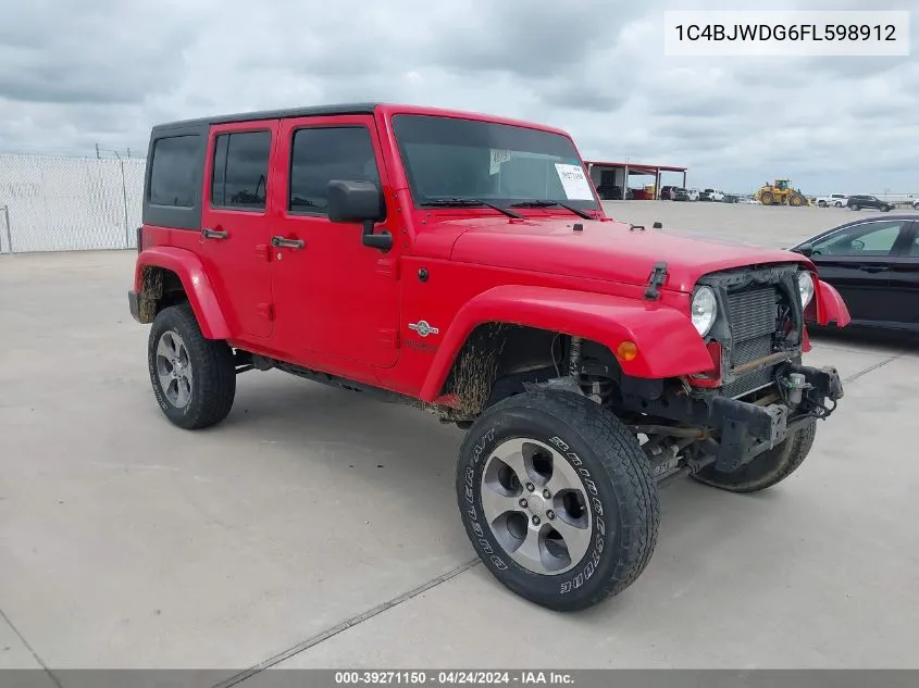 2015 Jeep Wrangler Unlimited Freedom Edition VIN: 1C4BJWDG6FL598912 Lot: 39271150