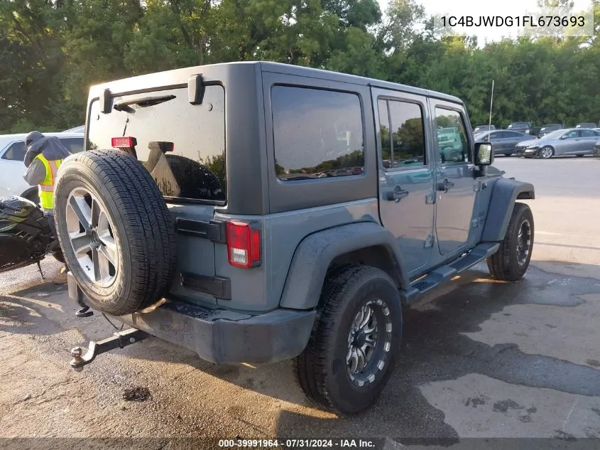 2015 Jeep Wrangler Unlimited Sport VIN: 1C4BJWDG1FL673693 Lot: 39991964