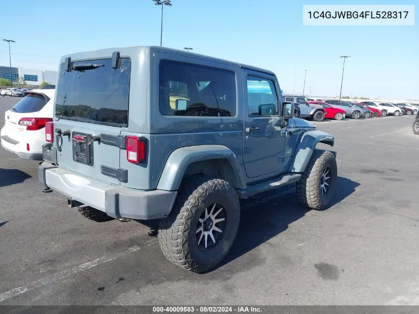 1C4GJWBG4FL528317 2015 Jeep Wrangler Sahara