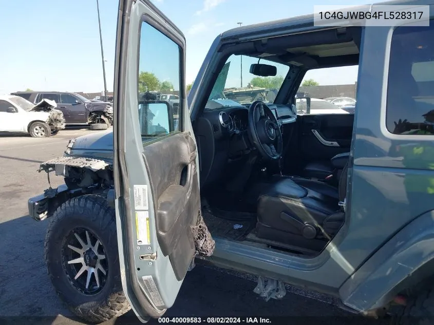 2015 Jeep Wrangler Sahara VIN: 1C4GJWBG4FL528317 Lot: 40009583