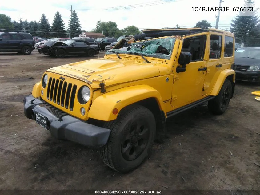 1C4BJWEG1FL676673 2015 Jeep Wrangler Unlimited Altitude