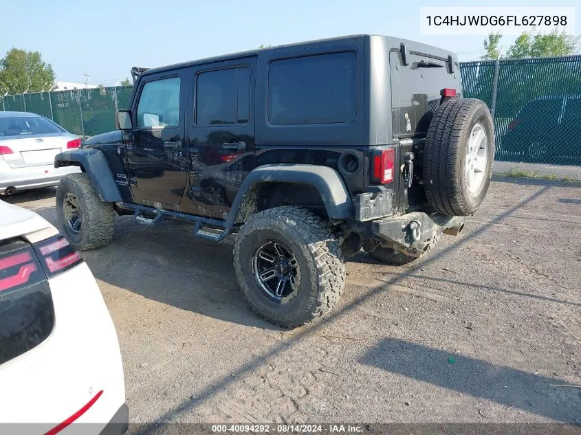 2015 Jeep Wrangler Unlimited Sport VIN: 1C4HJWDG6FL627898 Lot: 40094292