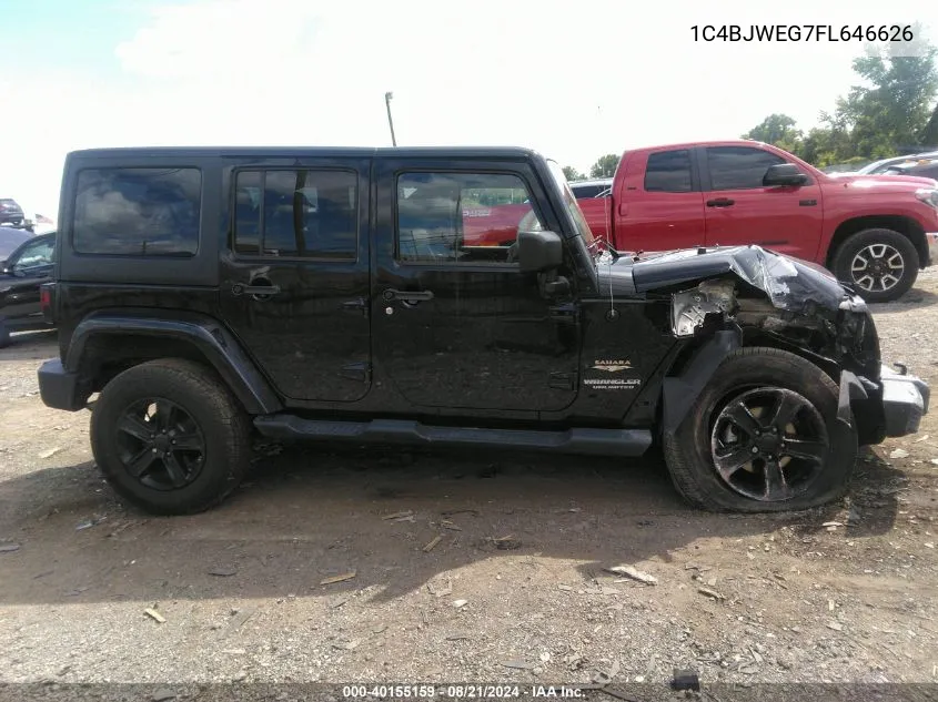 1C4BJWEG7FL646626 2015 Jeep Wrangler Unlimited Sahara