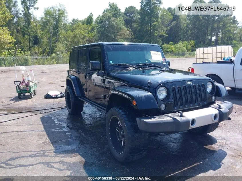 2015 Jeep Wrangler Unlimited Sahara VIN: 1C4BJWEG7FL546719 Lot: 40156338