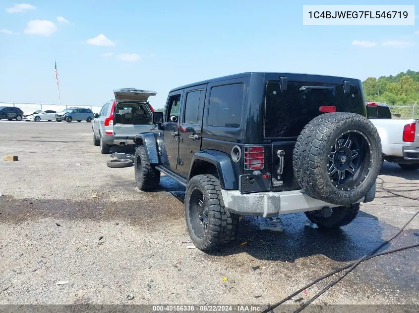 1C4BJWEG7FL546719 2015 Jeep Wrangler Unlimited Sahara