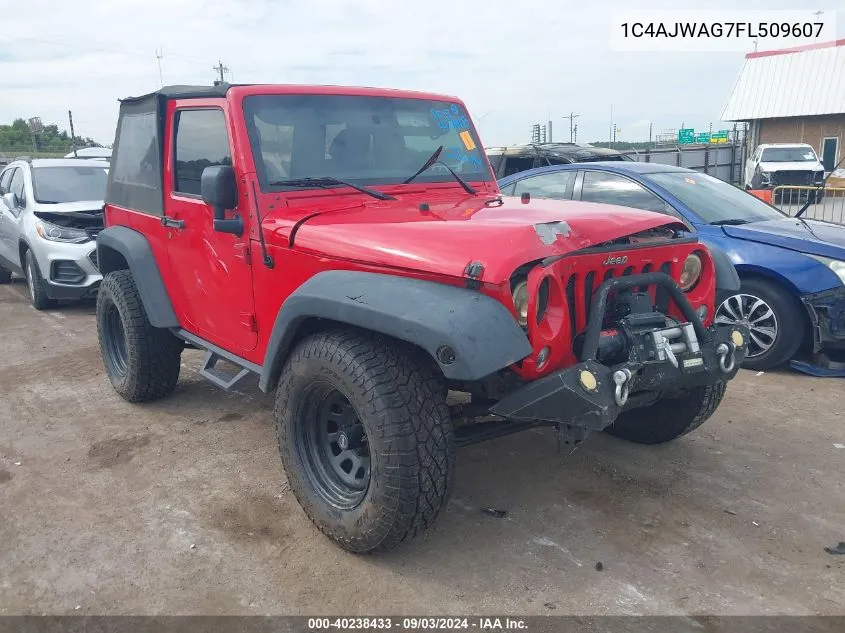 2015 Jeep Wrangler Sport VIN: 1C4AJWAG7FL509607 Lot: 40238433