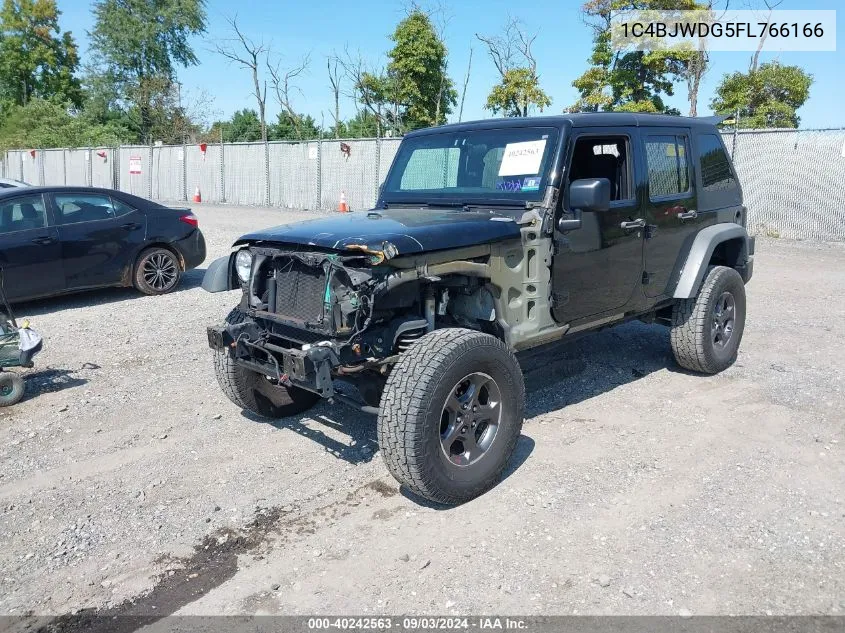 1C4BJWDG5FL766166 2015 Jeep Wrangler Unlimited Sport