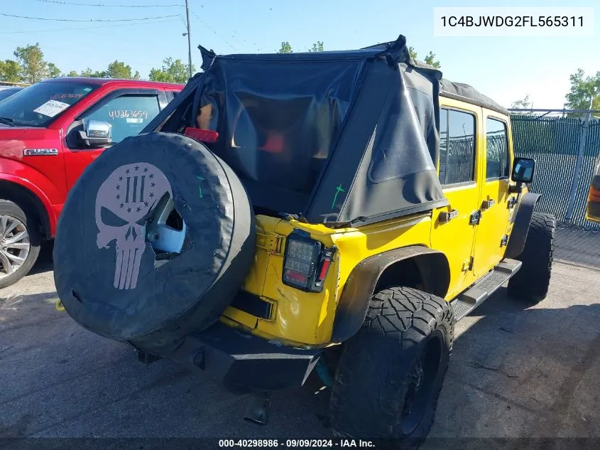 2015 Jeep Wrangler Unlimited Sport VIN: 1C4BJWDG2FL565311 Lot: 40298986