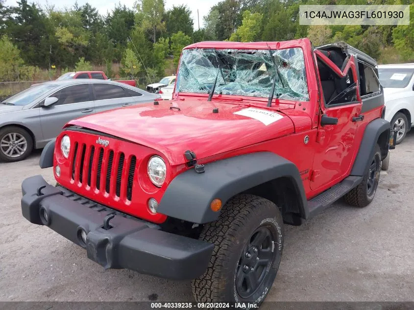 2015 Jeep Wrangler Sport VIN: 1C4AJWAG3FL601930 Lot: 40339235