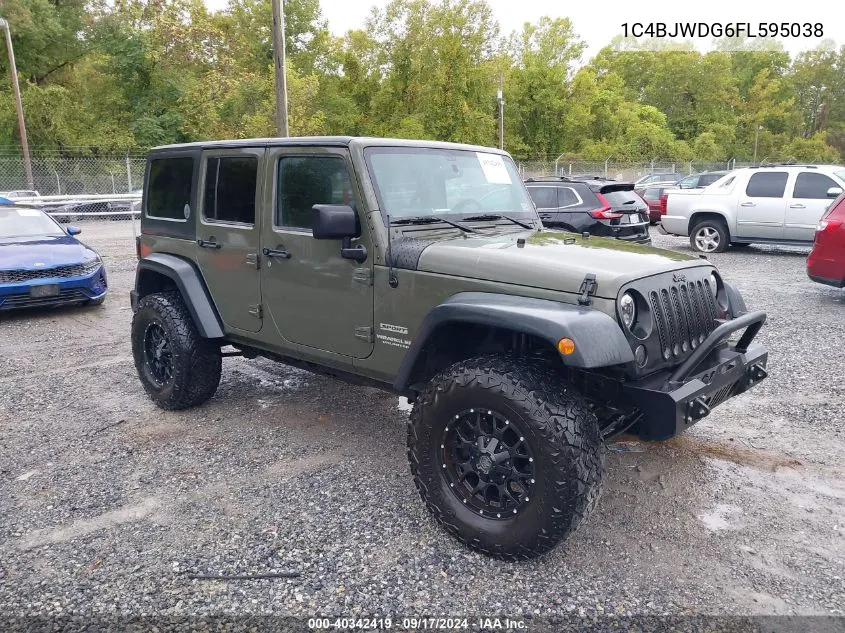 2015 Jeep Wrangler Unlimited Sport VIN: 1C4BJWDG6FL595038 Lot: 40342419