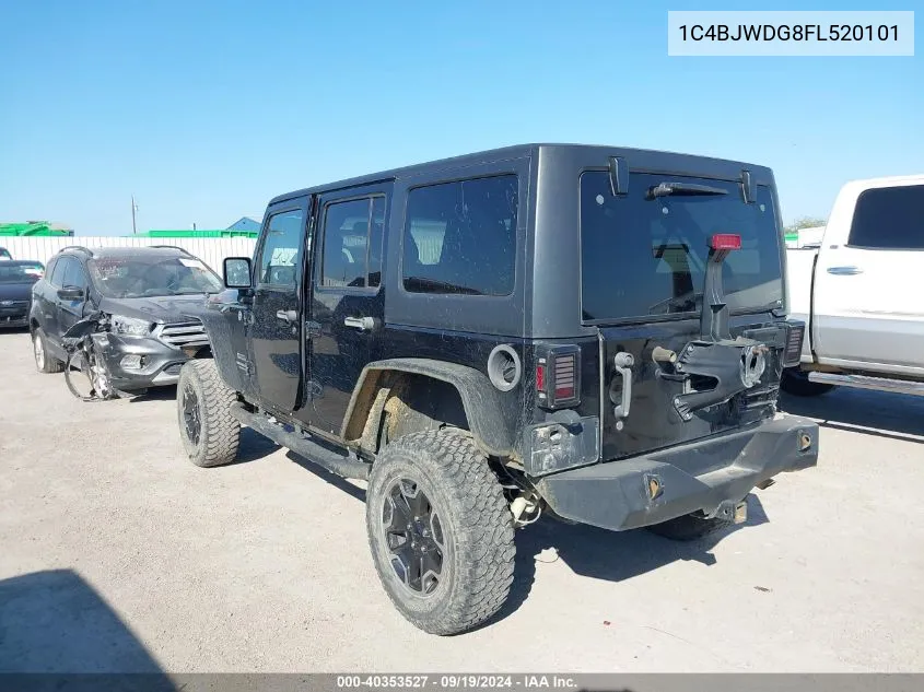 1C4BJWDG8FL520101 2015 Jeep Wrangler Unlimited Sport