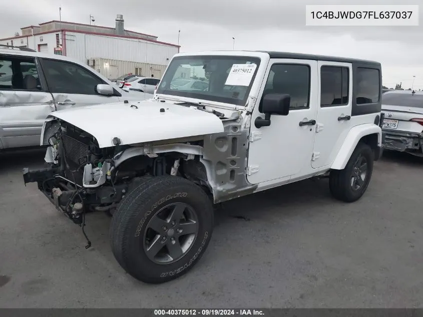 1C4BJWDG7FL637037 2015 Jeep Wrangler Unlimited Freedom Edition