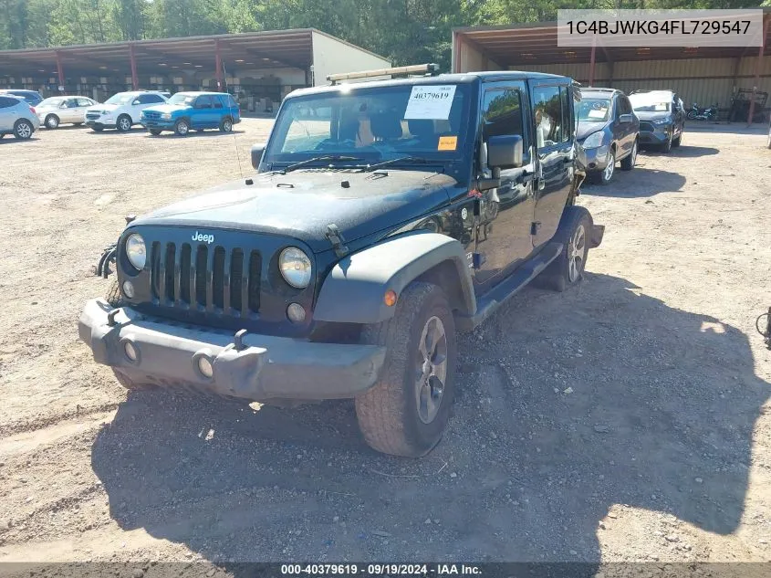 1C4BJWKG4FL729547 2015 Jeep Wrangler Unlimited Sport Rhd