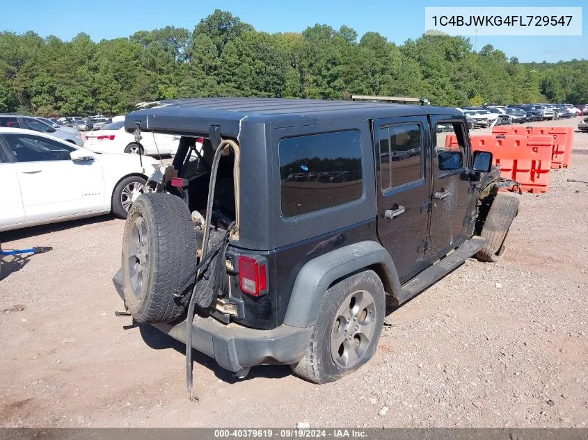 2015 Jeep Wrangler Unlimited Sport Rhd VIN: 1C4BJWKG4FL729547 Lot: 40379619