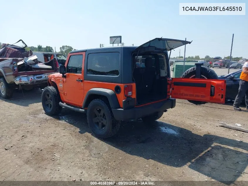 1C4AJWAG3FL645510 2015 Jeep Wrangler Sport