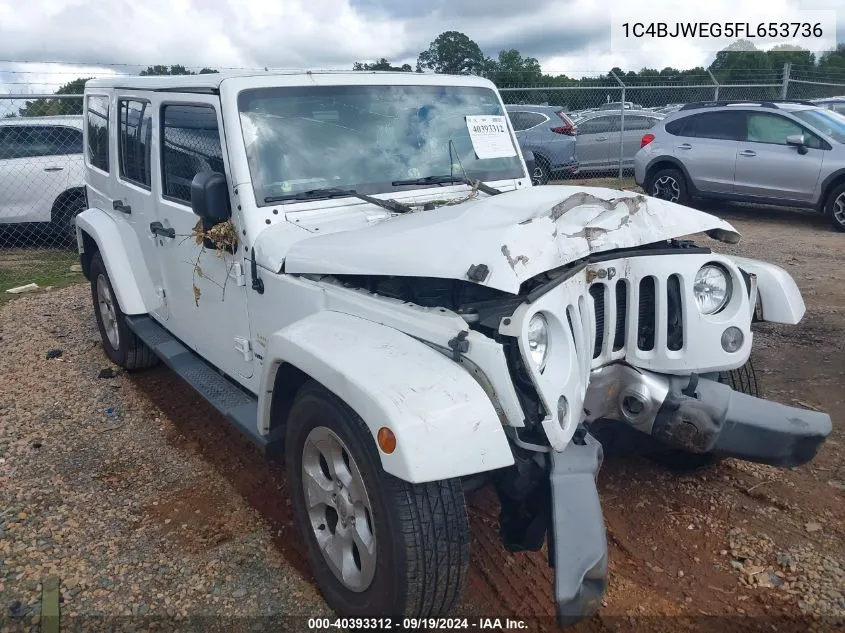 2015 Jeep Wrangler Unlimited Sahara VIN: 1C4BJWEG5FL653736 Lot: 40393312