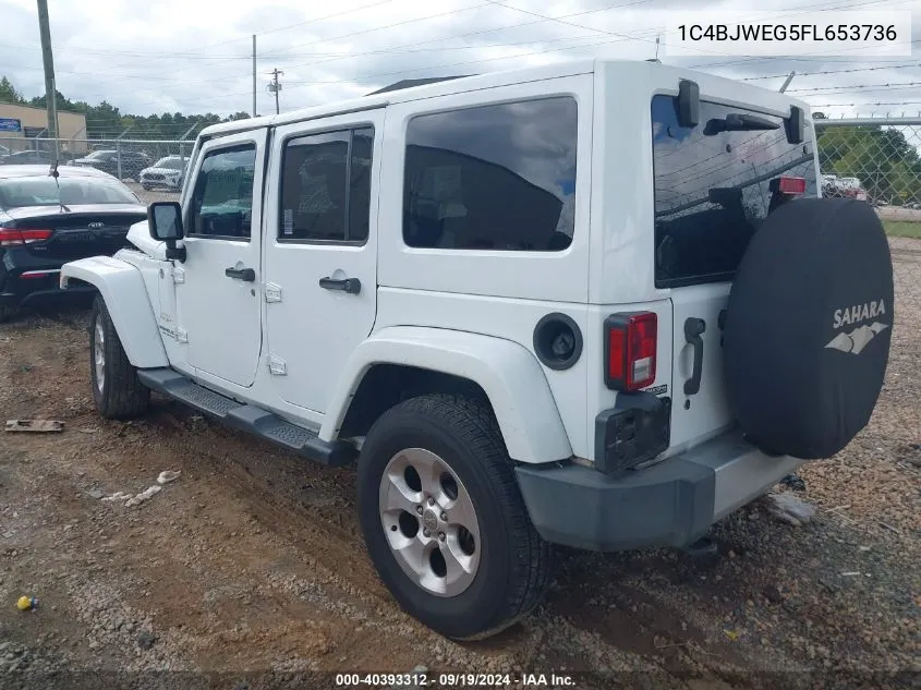 1C4BJWEG5FL653736 2015 Jeep Wrangler Unlimited Sahara